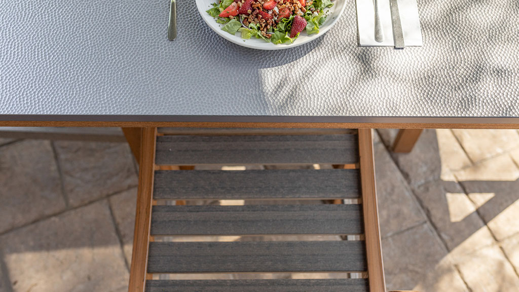 Hammered MGP table top.